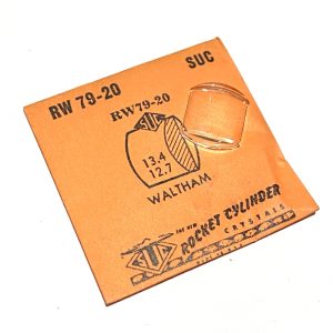 Verre montre SUC RW 79-20 - WALTHAM - 13,4x12,7 [NOS] (Watch crystal)