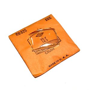 Verre montre SUC RU 825 - GRUEN - 23,7x18,3 [NOS] (Watch crystal)