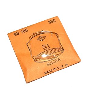 Verre montre SUC RU 785 - BULOVA - 23,4x23,3 [NOS] (Watch crystal)