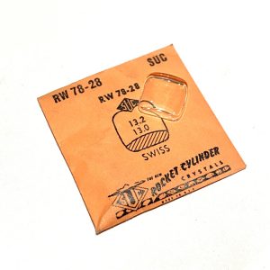 Verre montre SUC RW 78-28 - SWISS - 13,2x13 [NOS] (Watch crystal)