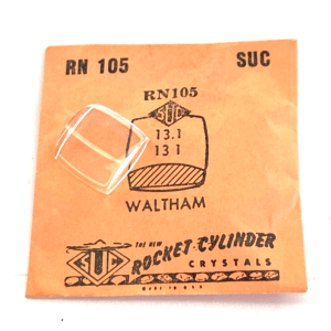 Verre montre SUC RN 105 - WALTHAM 13,1x13,1 [NOS] (Watch crystal)