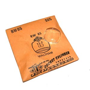 Verre montre SUC RW 85 - WALTHAM - 13,7x12,7 [NOS] (Watch crystal)