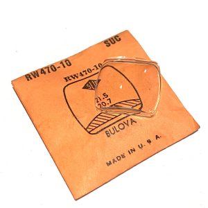 Verre montre SUC RW 470-10 - BULOVA - 21,5x20,7 [NOS] (Watch crystal)