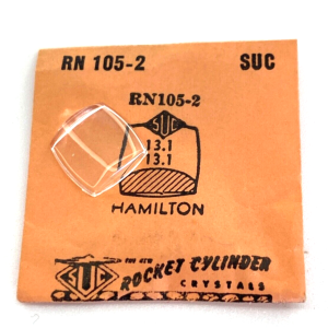 Verre montre SUC RN 105-2 - HAMILTON 13,1x13,1 [NOS] (Watch crystal)