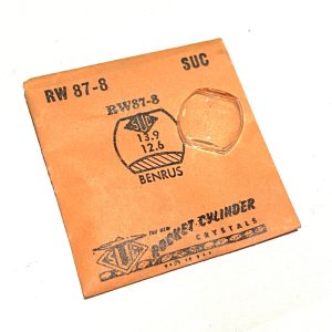 Verre montre SUC RW 87-8 - BENRUS - 13,9x12,6 [NOS] (Watch crystal)