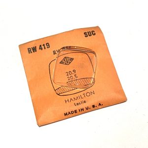 Verre montre SUC RW 419 - HAMILTON leslie - 20,9x20,5 [NOS] (Watch crystal)
