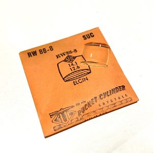 Verre montre SUC RW 88-8 - ELGIN - 14,1x12,6 [NOS] (Watch crystal)