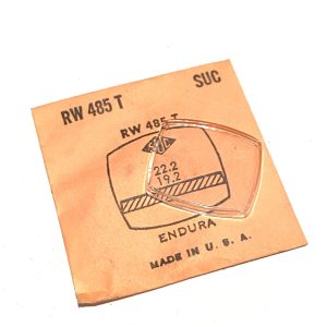 Verre montre SUC RW 485T - ENDURA - 22,2x19,2 [NOS] (Watch crystal)