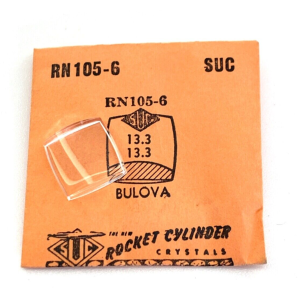 Verre montre SUC RN 105-6 - BULOVA 13,3x13,3 [NOS] (Watch crystal)
