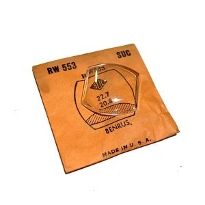 Verre montre SUC RW 553 - BENRUS - 22,7x20,8 [NOS] (Watch crystal)