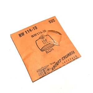 Verre montre SUC RW 114-10 - ELGIN - 14,6x11,9 [NOS] (Watch crystal)