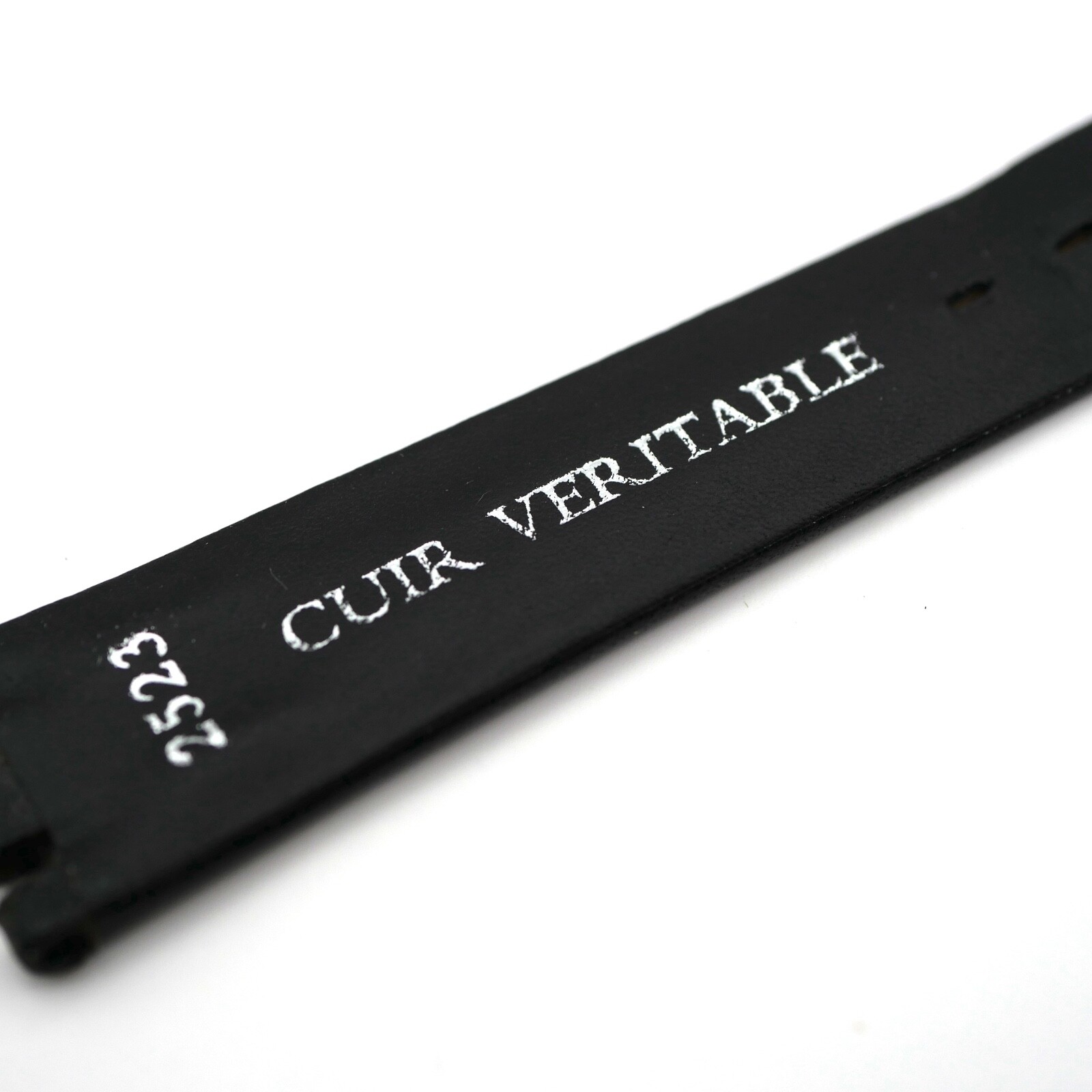 Bracelet Cuir Véritable 17 mm Noir - Christian DIOR 🇫🇷 (Ref 2523) – Image 3
