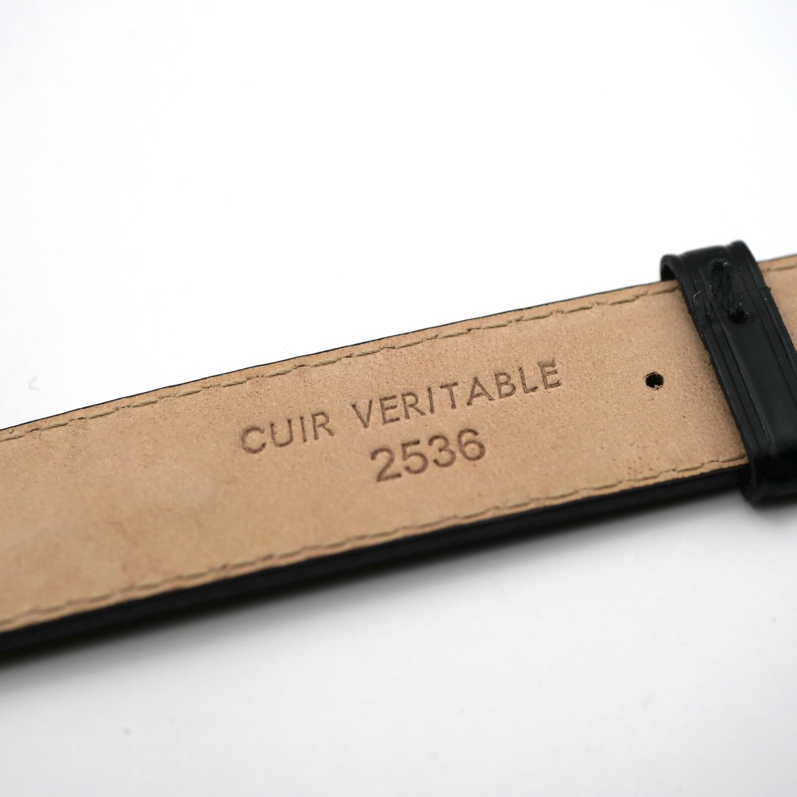 Bracelet Cuir Véritable Noir - Christian DIOR 🇫🇷 (Ref 2536) – Image 4