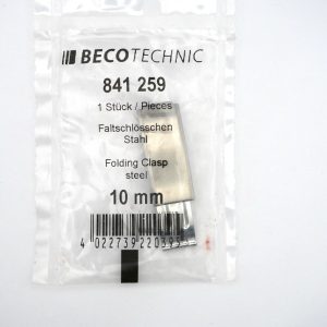 Fermoir ZIG ZAG sécurité acier - 10 mm [NOS] (Clasp bracelet steel) BecoTechnic