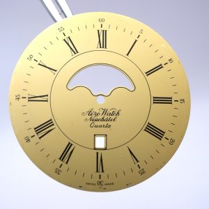 Cadran de montre gousset AERO Watch Calibre inconnu - Ø43,50mm DATE [NOS]
