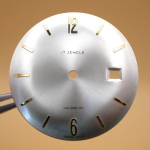 Cadran de montre ETA 2452 - Ø32mm Date Index dorés [NOS] Watch dial