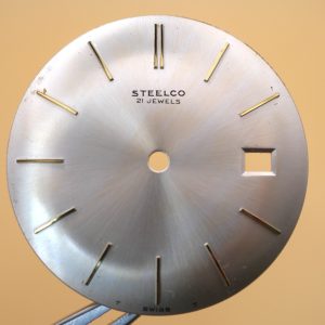 Cadran de montre AS 1701 - STEELCO Ø31mm index dorés [NOS] Watch dial