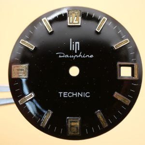 Cadran de montre LIP R166 - Lip Dauphine TECHNIC Ø29,50mm Date [NOS] Watch dial