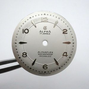 Cadran de montre AS 1187 - ALPHA Ø28,15mm [NOS] Watch Dial