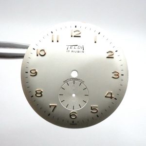 Cadran de montre FHF 70 - TELDA Ø32,70mm Index rosé [NOS] Watch Dial