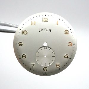 Cadran de montre FHF 70 - TELDA Ø32,70mm Index doré [NOS] Watch Dial