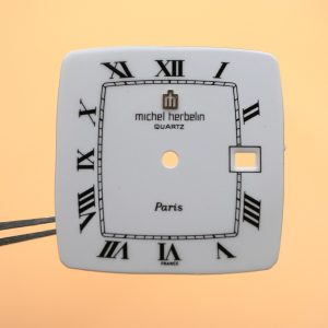 Cadran de montre quartz FE 7121 - MICHEL HERBELIN 27,50x27,50 Date 3H [NOS]
