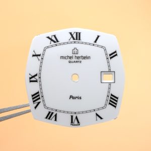 Cadran de montre quartz FE 7121 - MICHEL HERBELIN 27,70x27,70 Date 3H [NOS]