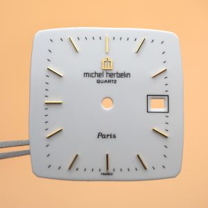 Cadran de montre quartz FE 7121 - MICHEL HERBELIN 27,50x27,50 Date 3H [NOS]