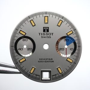 Cadran de montre Valjoux 7734 - TISSOT Navigator Ø28mm - Date 6h [NOS]