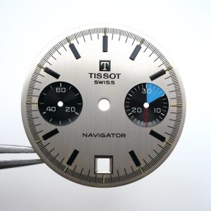 Cadran de montre Valjoux 7734 - TISSOT Navigator Ø30,50mm - Date 6h [NOS]