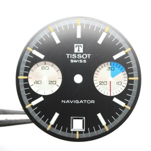Cadran de montre Valjoux 7734 - TISSOT Navigator Ø30,50mm - Date 6h [NOS]
