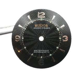 Cadran de montre ETA 1080 - RUDOR Ø28mm [NOS] Watch Dial