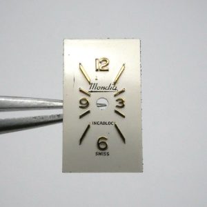Cadran de montre FHF 59 - MONDIA 15X8,6mm [NOS] Watch Dial