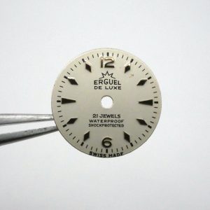 Cadran de montre ETA 2360 / 2365 - ERGUEL Luxe Ø14,85mm [NOS] Watch Dial