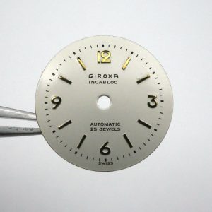 Cadran de montre ETA 2360 / 2365 - GIROXA Ø17mm [NOS] Watch Dial