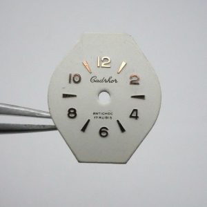 Cadran de montre M.H.S 514 - CADRHOR 18,15x15,50mm [NOS] Watch Dial