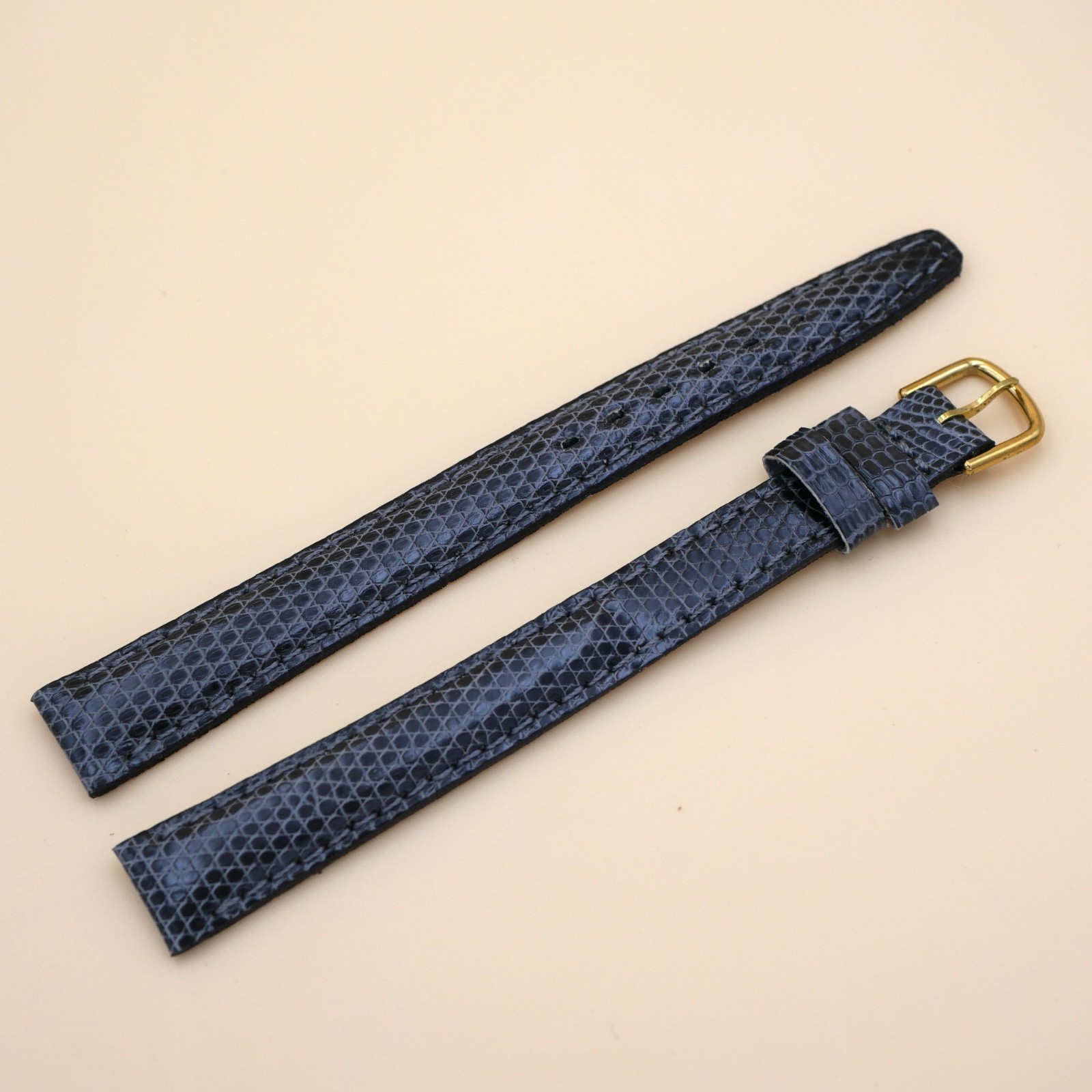 Bracelet en Lézard Véritable 12 mm Gris - Fabriqué en France - Taille XL