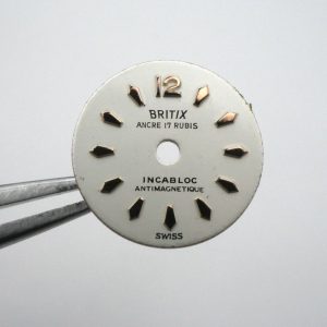 Cadran de montre AS 1012 - BRITIX Ø12,50mm [NOS] Watch Dial