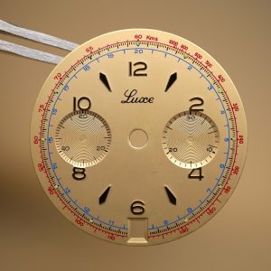 Cadran de montre Landeron 187 - LUXE Ø31,50mm [NOS] (Watch dial)