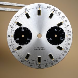 Cadran de montre Chronographe Valjoux 7733 - Ø31,50mm PANDA [NOS] Watch dial