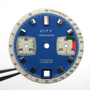 Cadran de montre Chronogra Valjoux 7733 - CITY Ø30mm [NOS] Watch dial