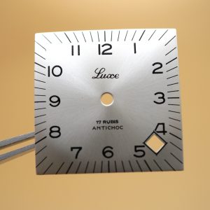 Cadran de montre Carré JEJ 26D - LUXE Ø25x25mm [NOS] (Watch dial)