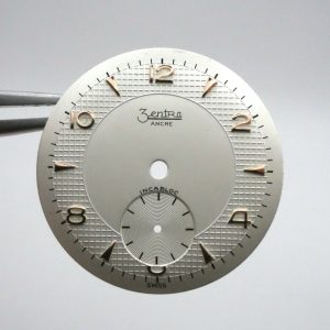 Cadran de montre FHF 10½" 70 - ZENTRA Ø26,40mm Index rosé [NOS] Watch Dial