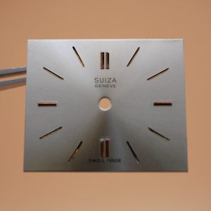 Cadran de montre Rectangle P7000 - SUIZA Genève Ø28x24mm [NOS] (Watch dial)