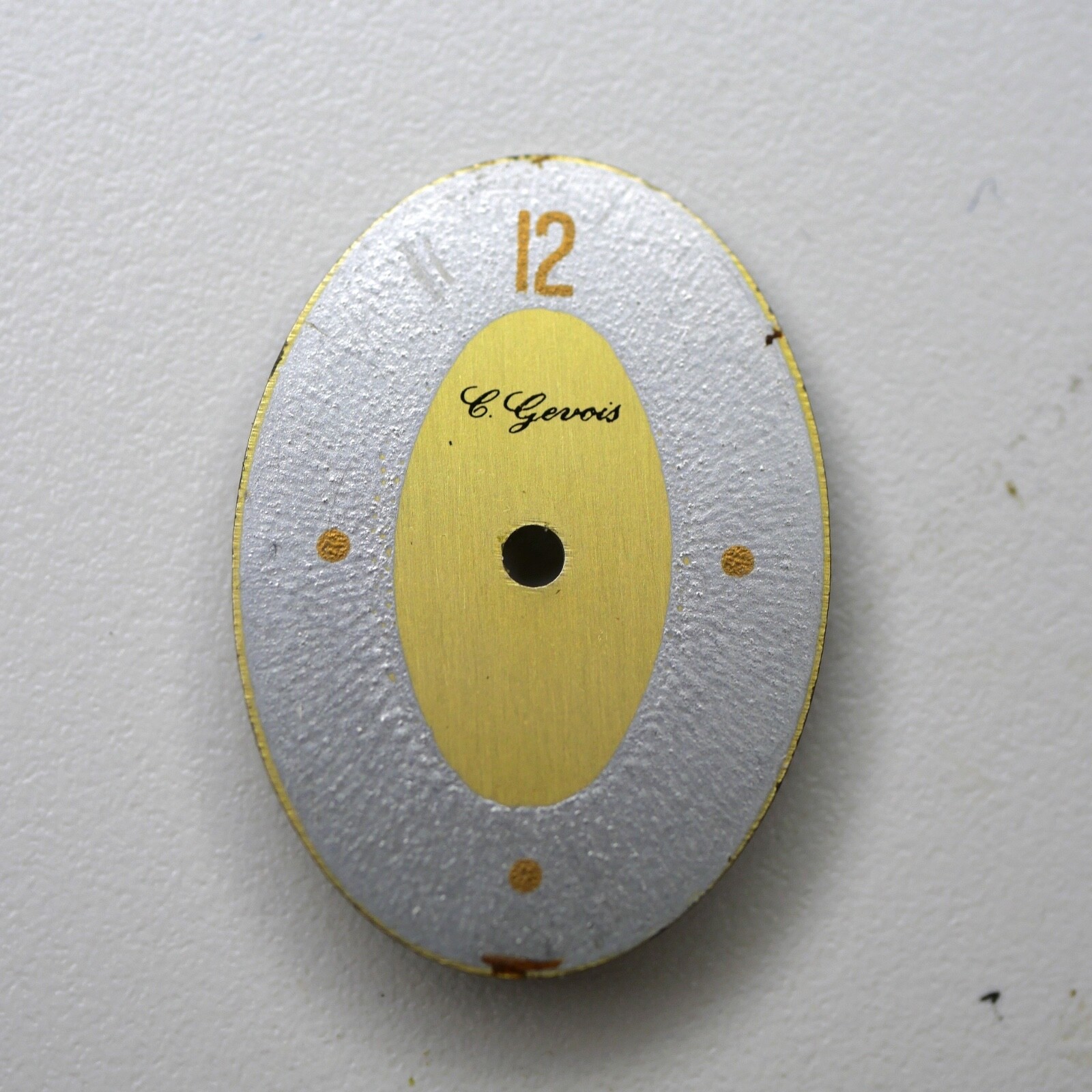 Cadran de montre FE 163 - C.Gevois Ø15,50x21,50mm (Watch dial)