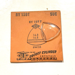 Verre montre SUC RY 159T - SWISS - 16,8x16,8 [NOS] (Watch crystal)