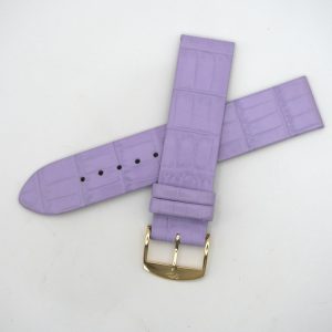 Bracelet de montre en cuir véritable - 20 mm Violet - Rochet
