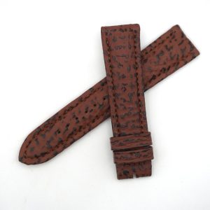 Bracelet de montre en cuir véritable Requin nautic - 20 mm Marron - Rochet