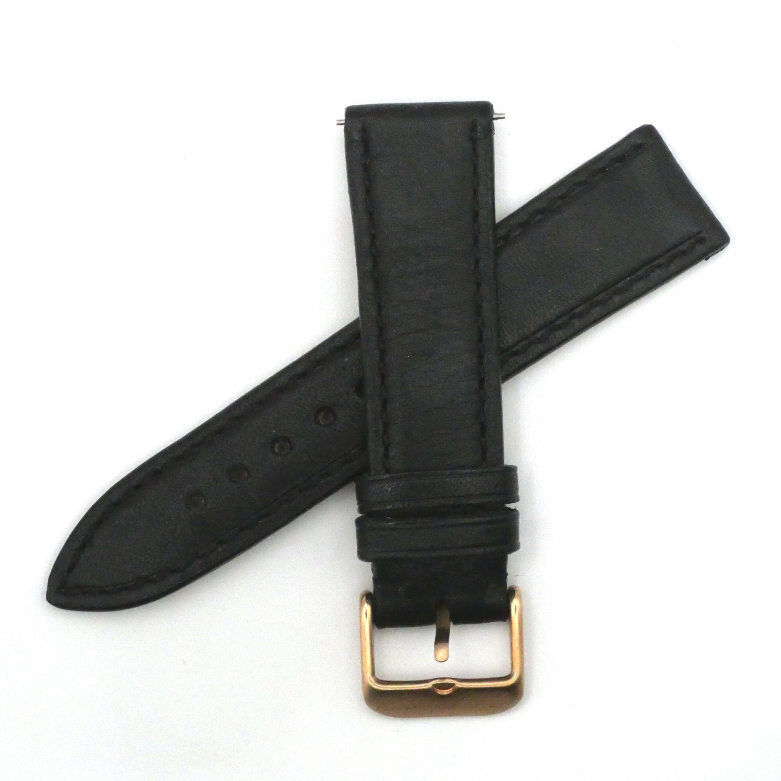 Bracelet de montre en cuir Véritable - 20 mm Noir - Paul Hewitt