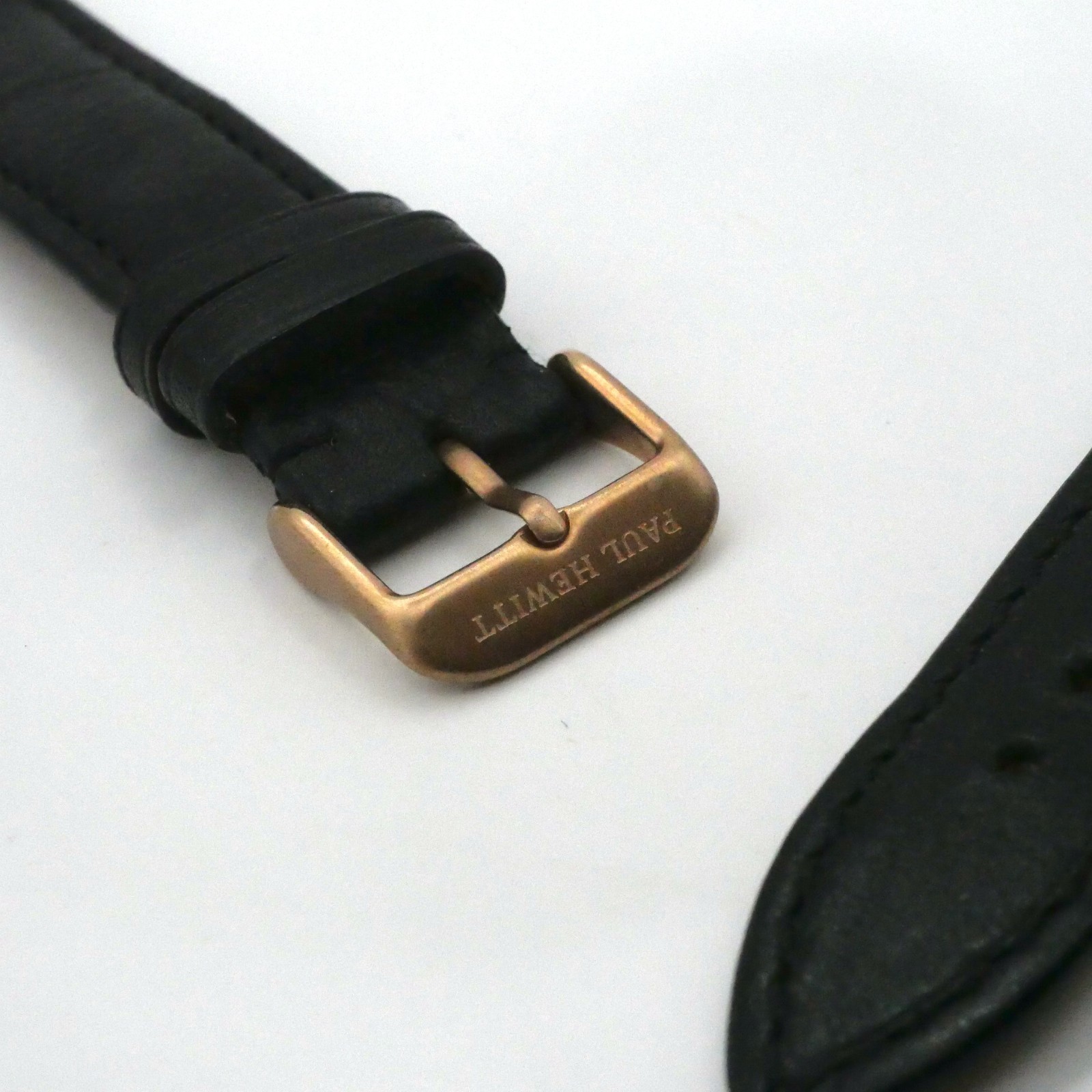 Bracelet de montre en cuir Véritable - 20 mm Noir - Paul Hewitt – Image 3